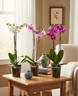 Phalaenopsis 2 tiges P 12 H 75 - 1 pc